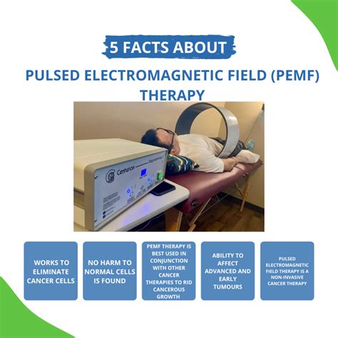 Using PEMF therapy can help to improve blood flow by widening the arteries in the areas where the treatment is used. . Pemf therapy for cancer